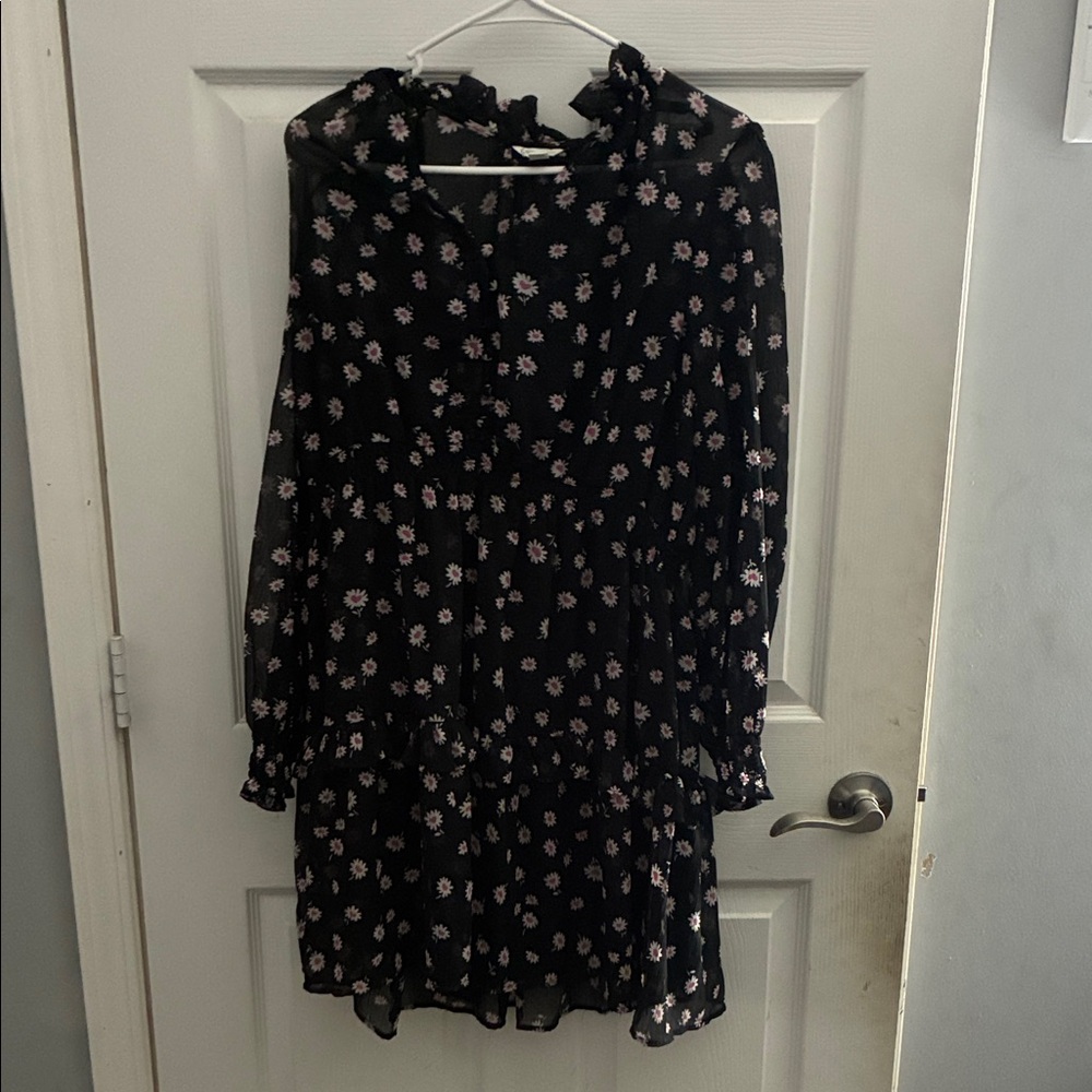 Cato Black Floral Dress